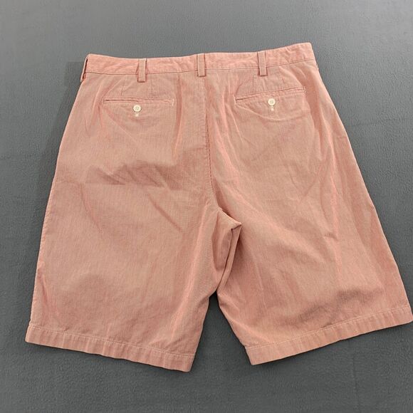 Banana Republic Shorts Mens Size 38 Pin Stripe Flat Front Cotton 11" Inseam - Picture 14 of 16